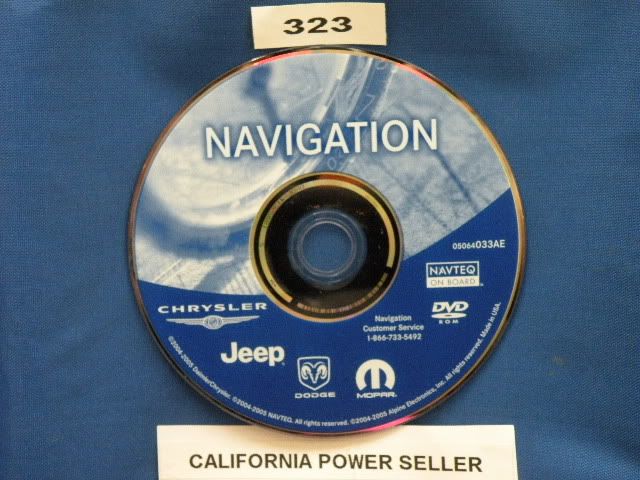 Chrysler dodge jeep rb1 rec navigation navteq dvd #2