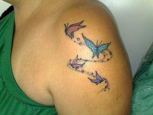 tattoos femininas. tattoo de borboletas
