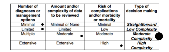 Level 2 hospital medical decision making example