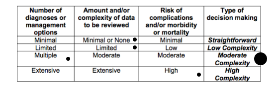 Level 2 hospital medical decision making example