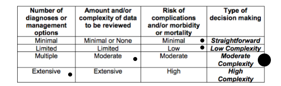 Level 2 hospital medical decision making example