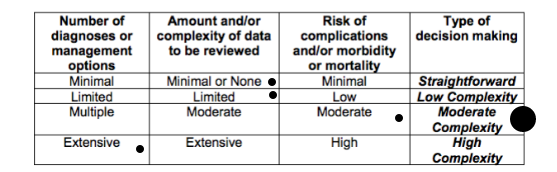 Level 2 hospital medical decision making example