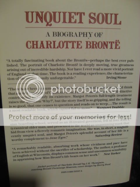 Unquiet Soul A Biography of Charlotte Bronte (Softcover)